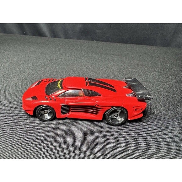 1998 Hot Wheels Crashers "Bi-Sector" Car – Technique T9 Red – GUC - Picture 3 of 8